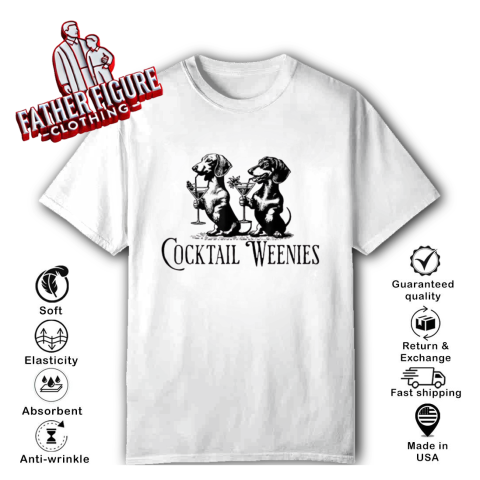 Cocktail Weenies Dachshund T Shirt