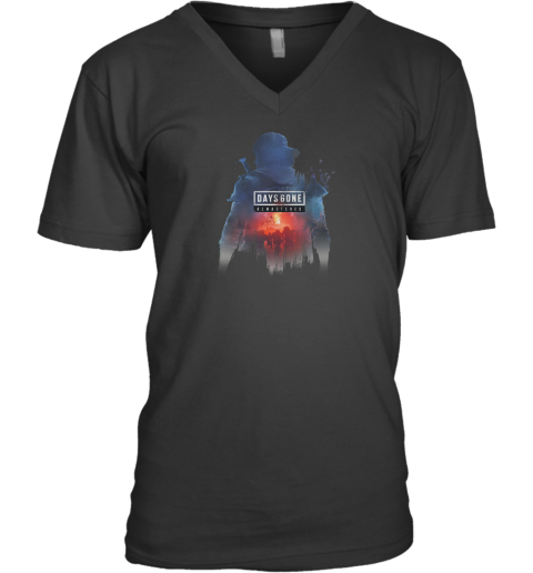 Days Gone Temasterd Ready To Fight Big Chest Poster V Neck T Shirt