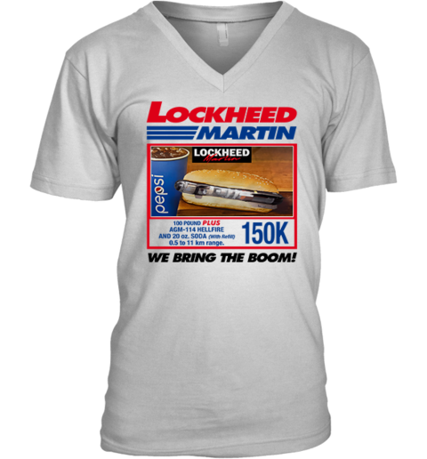 Costco Lockheed Martin We Bring The Boom V Neck T Shirt