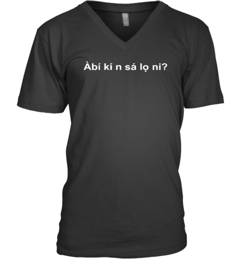 Abi Ki N Sa Lo Ni V Neck T Shirt