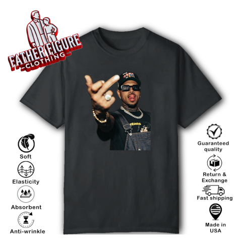 Chris Brown Middle Finger T Shirt