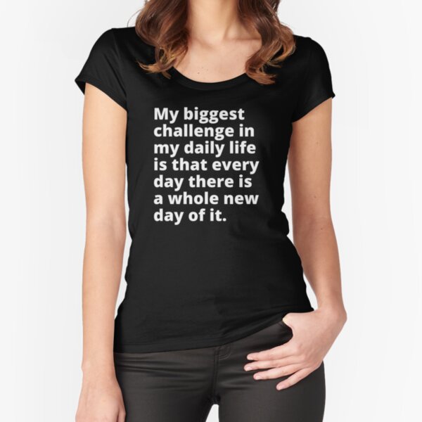 "ADHD Quote" Fitted Scoop T-Shirt for Sale by BuraxisQuotes