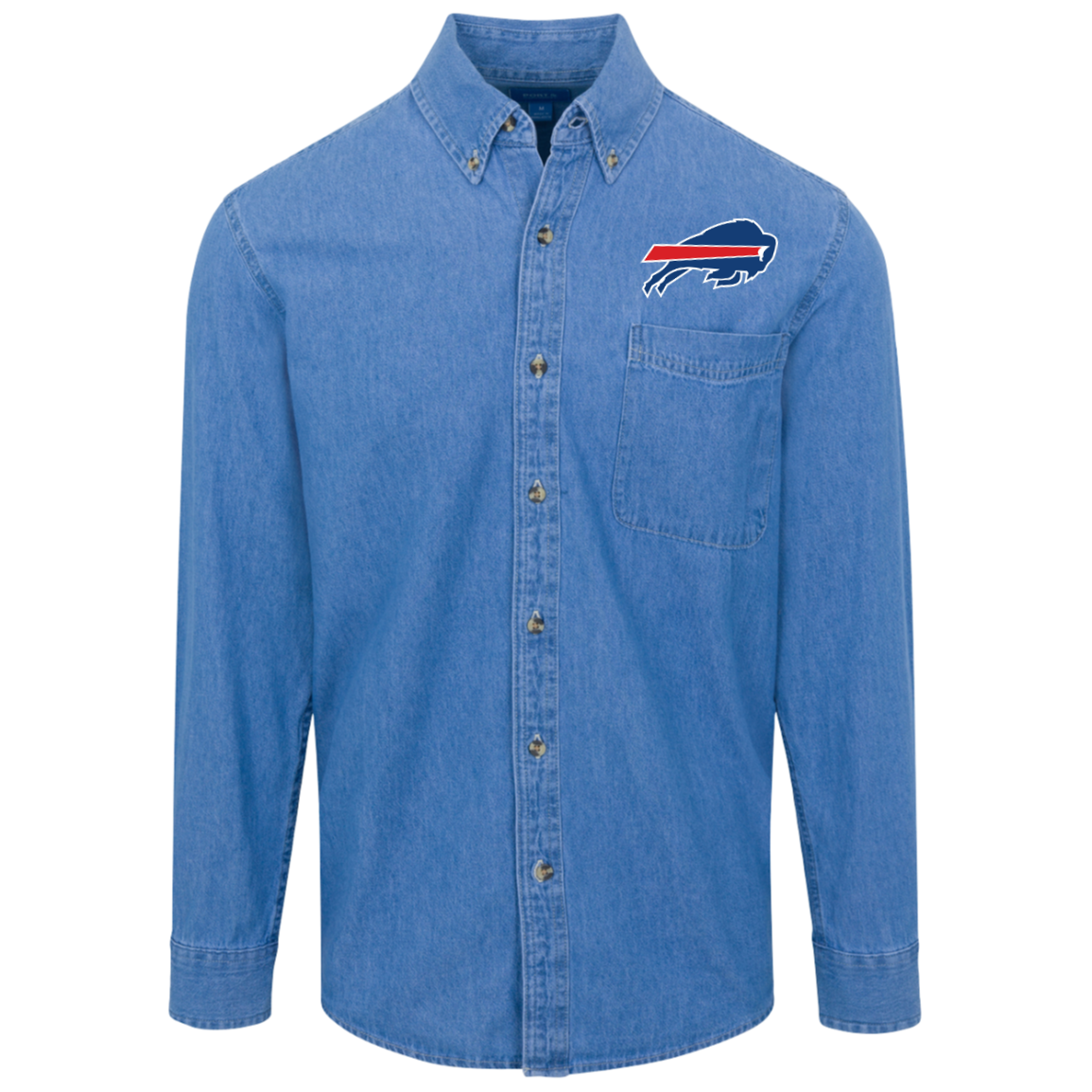 Buffalo Bills Logo Denim Shirt For Men And Women