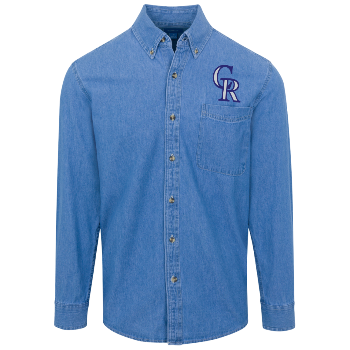 Colorado Rockies Logo Denim Shirt For Men And Women