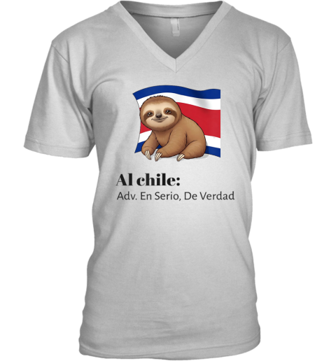 Costa Rica Al Chile Adv En Serio De Verdad V Neck T Shirt