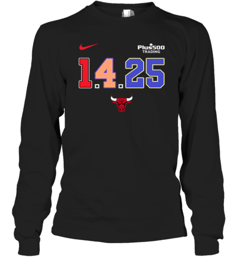 Chicago Bulls 1 4 25 Warmups Long Sleeve T Shirt