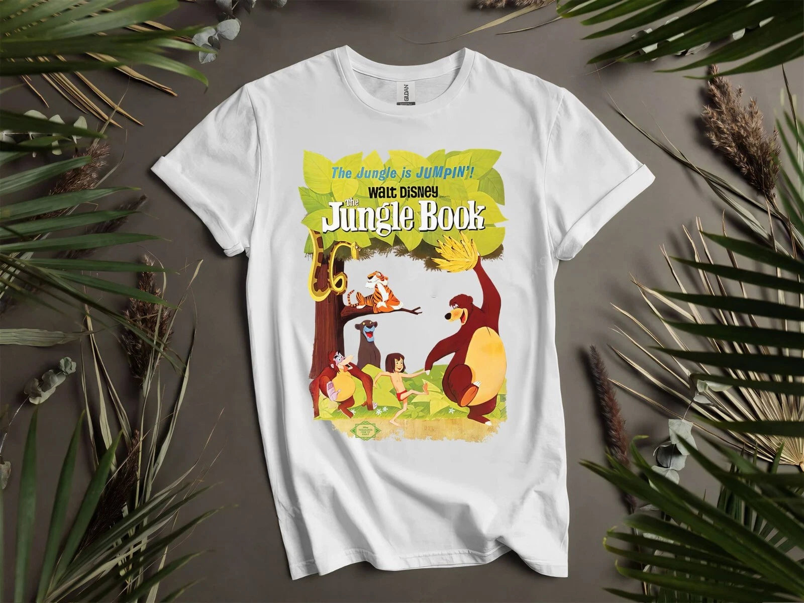 Disney The Jungle Book Group Retro T-shirt T Shirt Men Women Unisex Tshirt K403