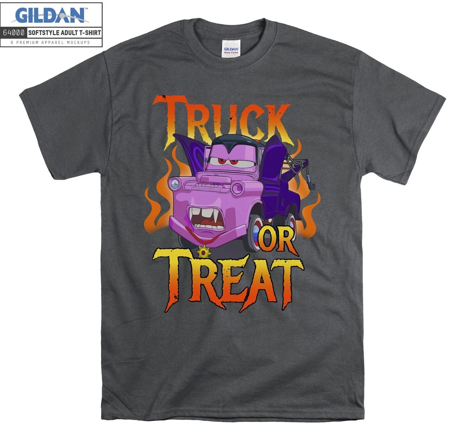 Disney Pixar Cars Halloween Vampire Truck O Hoodie Tshirt Men Women Unisex Ab455