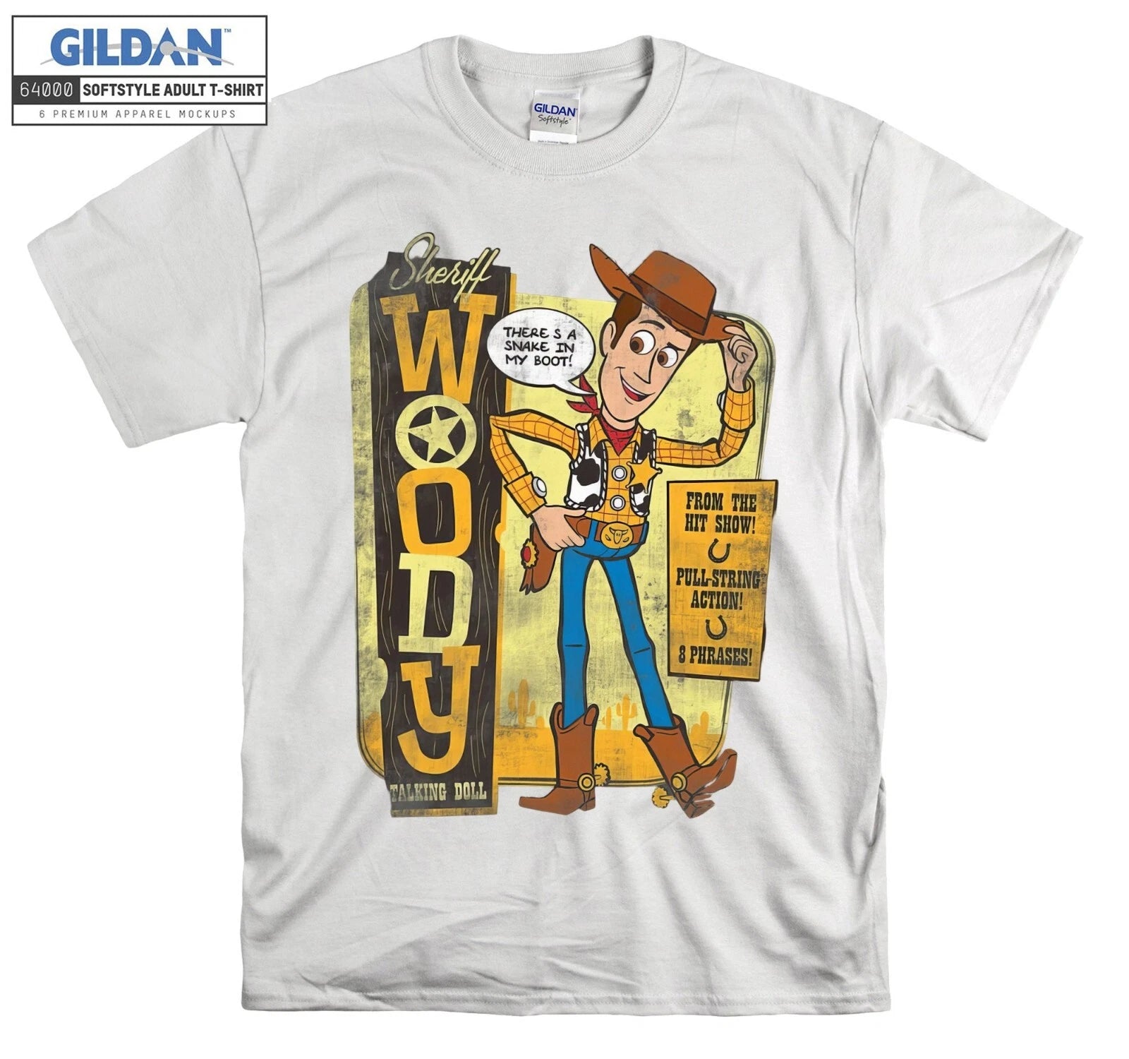 Disney Pixar Toy Story Sheriff Woody Talkin Hoodie Tshirt Men Women Unisex Ab497