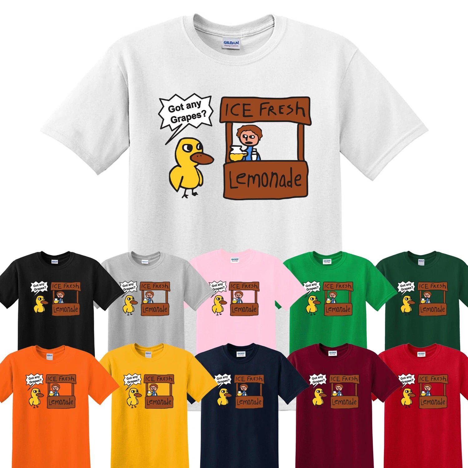 Got Any Grapes Kids Lemonade Stand T-shirt Funny Meme Boys &amp; Girls Novelty Gift