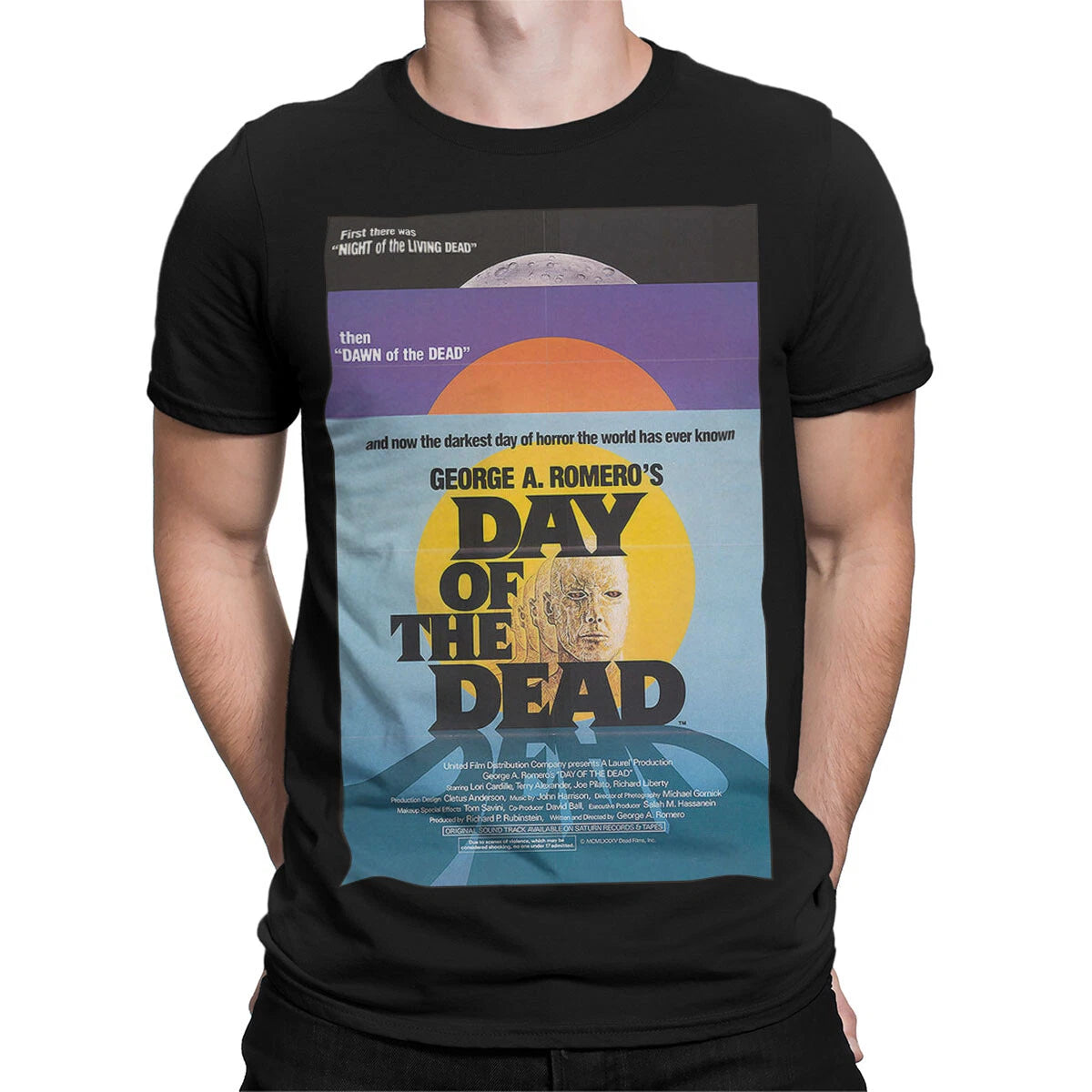 George A Romeros Day Of The Dead Horror Movie Classic Mens T-shirt Womens Tee