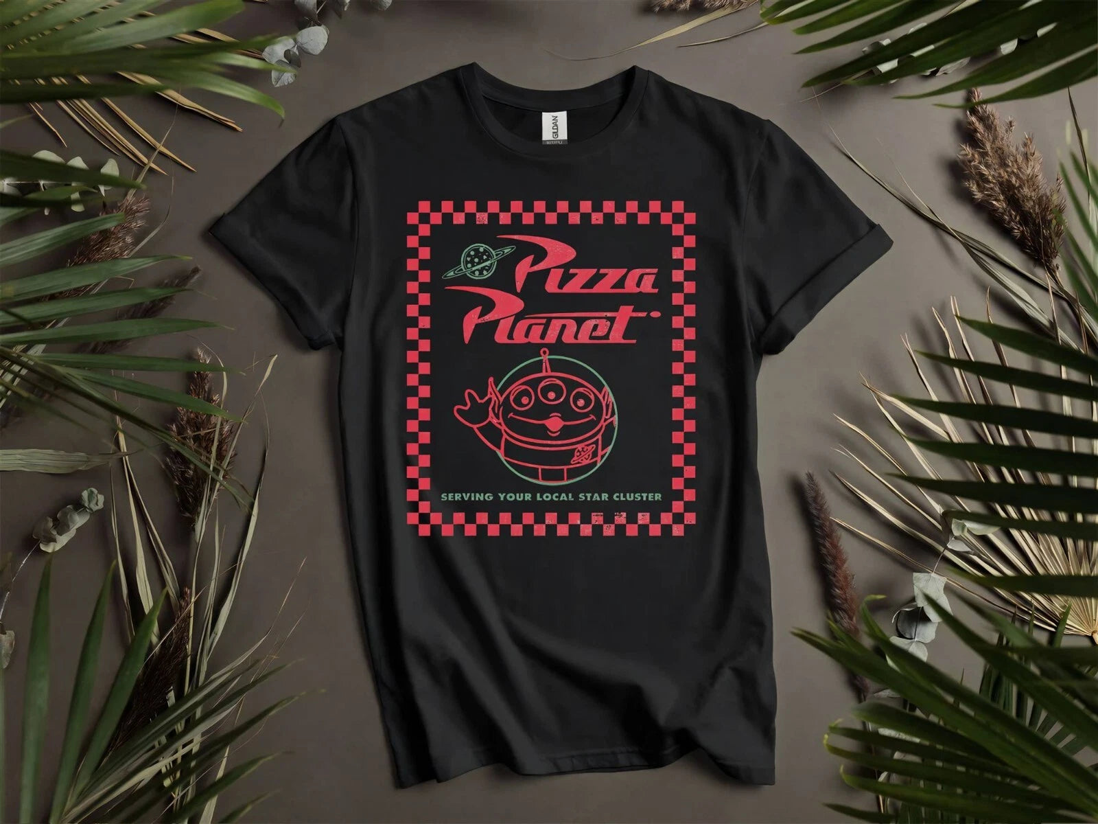 Disney Pixar Toy Story Alien Pizza T-shirt T Shirt Men Women Unisex Tshirt K309