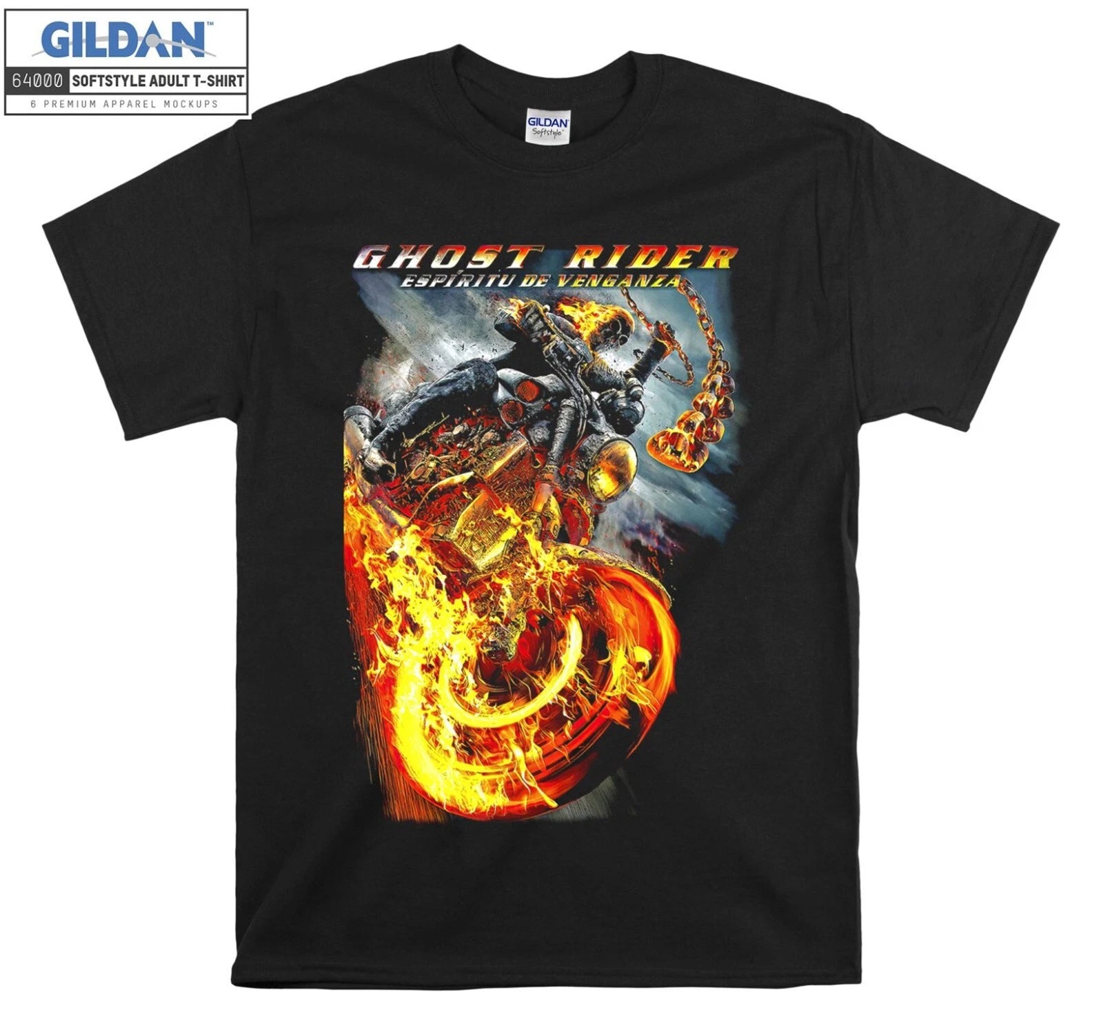 Ghost Rider Espiritu Venganza T-shirt Gift Hoodie Tshirt Men Women Unisex F486