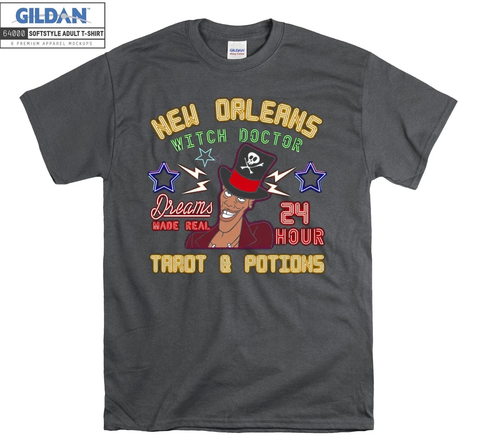 Dr Facilier New Orleans Witch Doctor Voodo Hoodie Tshirt Men Women Unisex Ab263