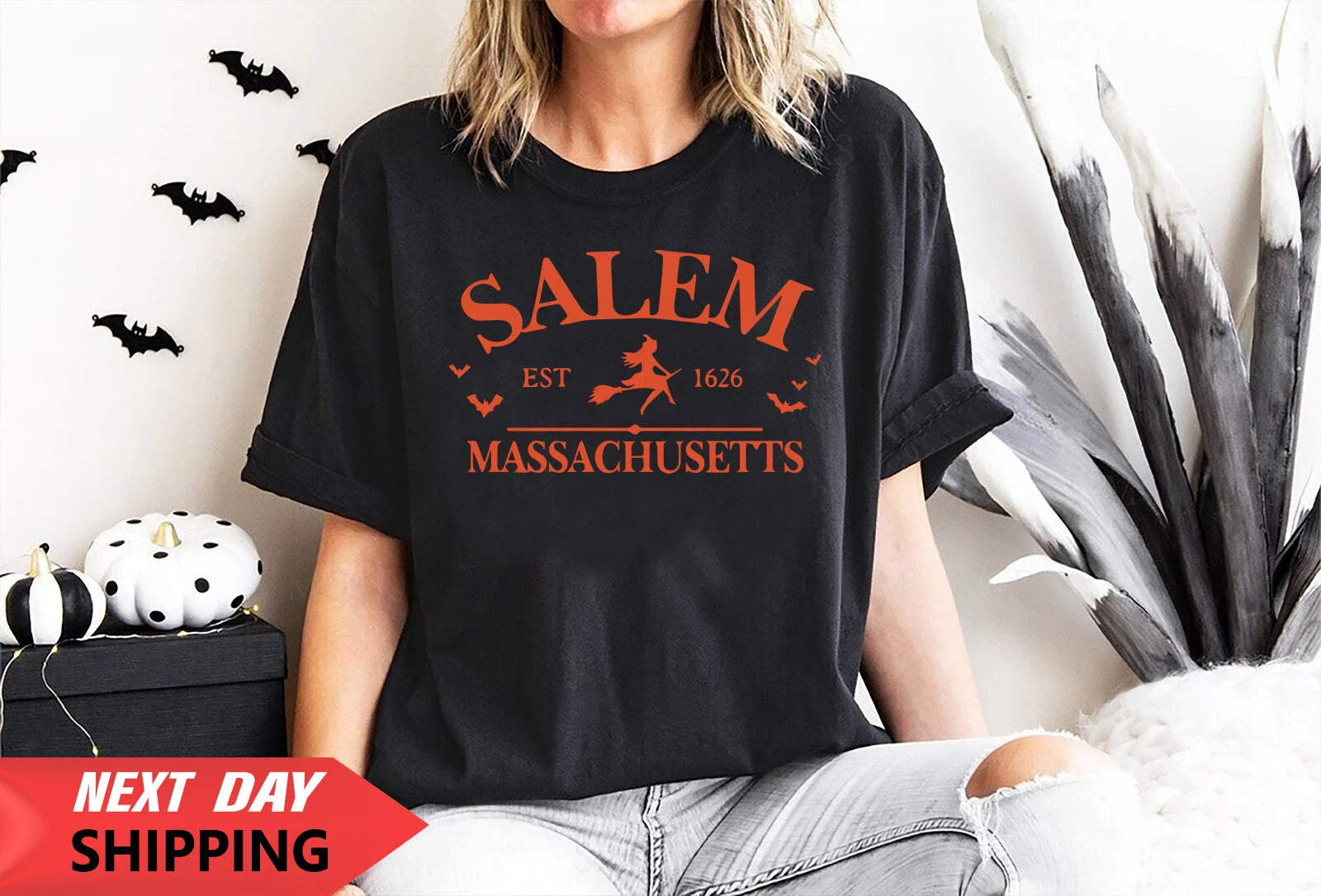 Halloween Horror Scary Spooky Popular Friends Kids T-shirt, Salem 1626