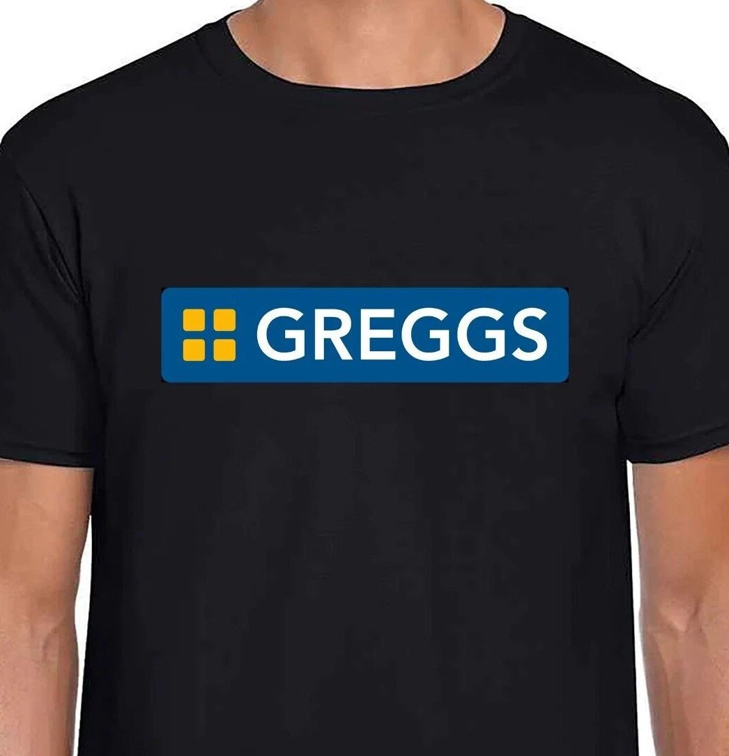 Greggs Logo T-shirt Unisex Gildan Softstyle Tshirt Beer Sausage Roll Fun Gift