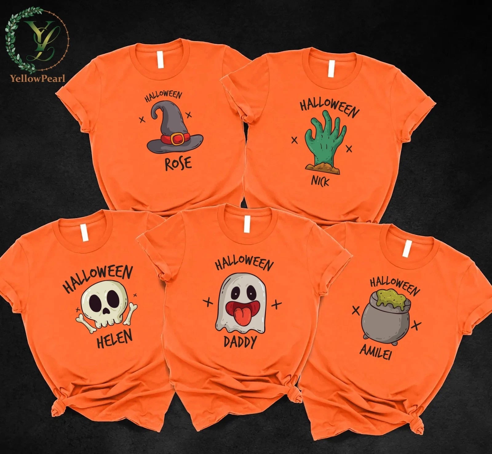 Halloween Family Matching Unisex Tshirt,men Women &amp; Kids Tshirt ,familyween