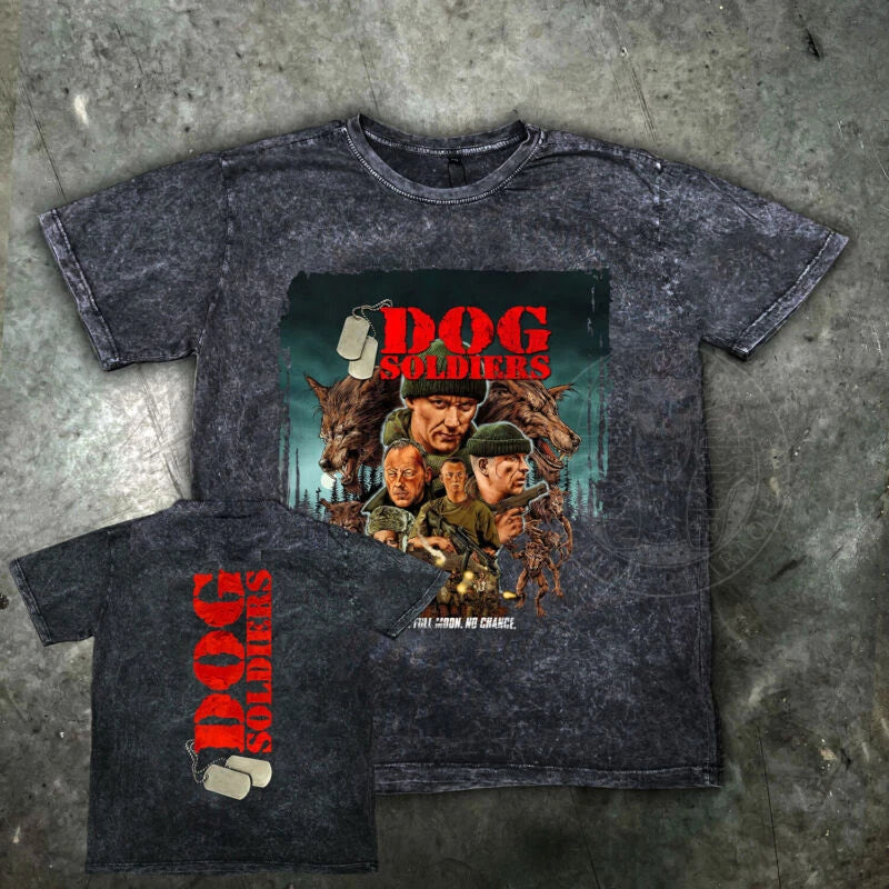 Dog Soldiers Distressed Mens Halloween Horror T Shirt Slasher Movie Michael Myer