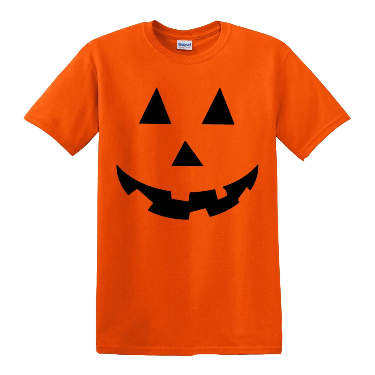Halloween Pumpkin Face T-shirt Custom Mens Ladies Kids Scary Eyes Mouth Top Tee