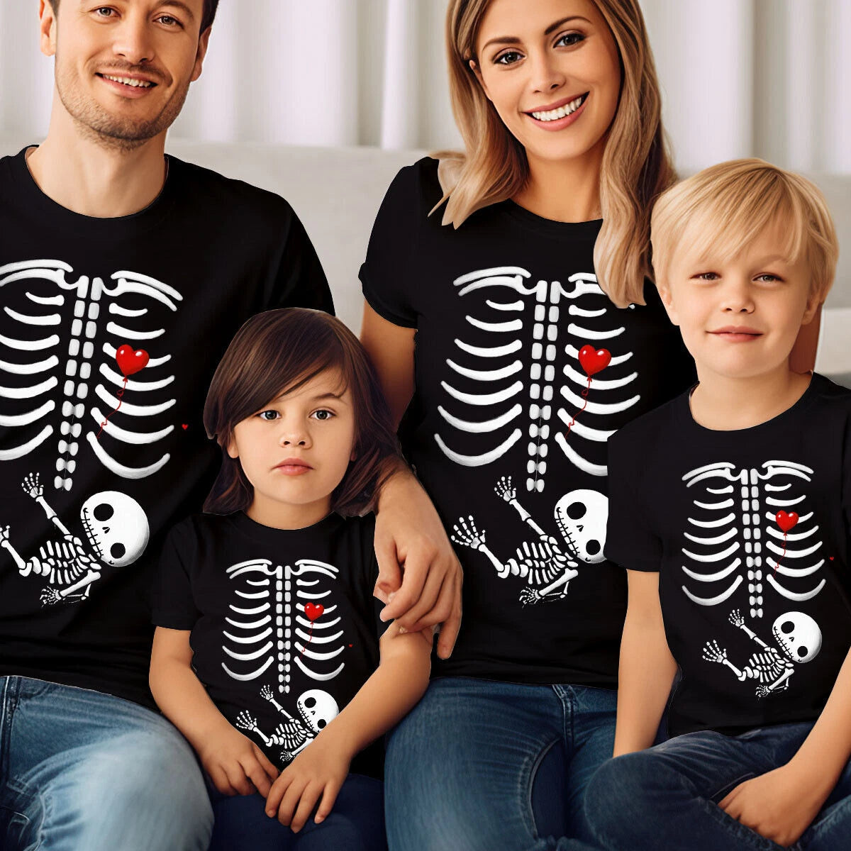 Halloween Pregnant Maternity Skeleton T Shirt Horror Funny Scary Tee Gift #h #v