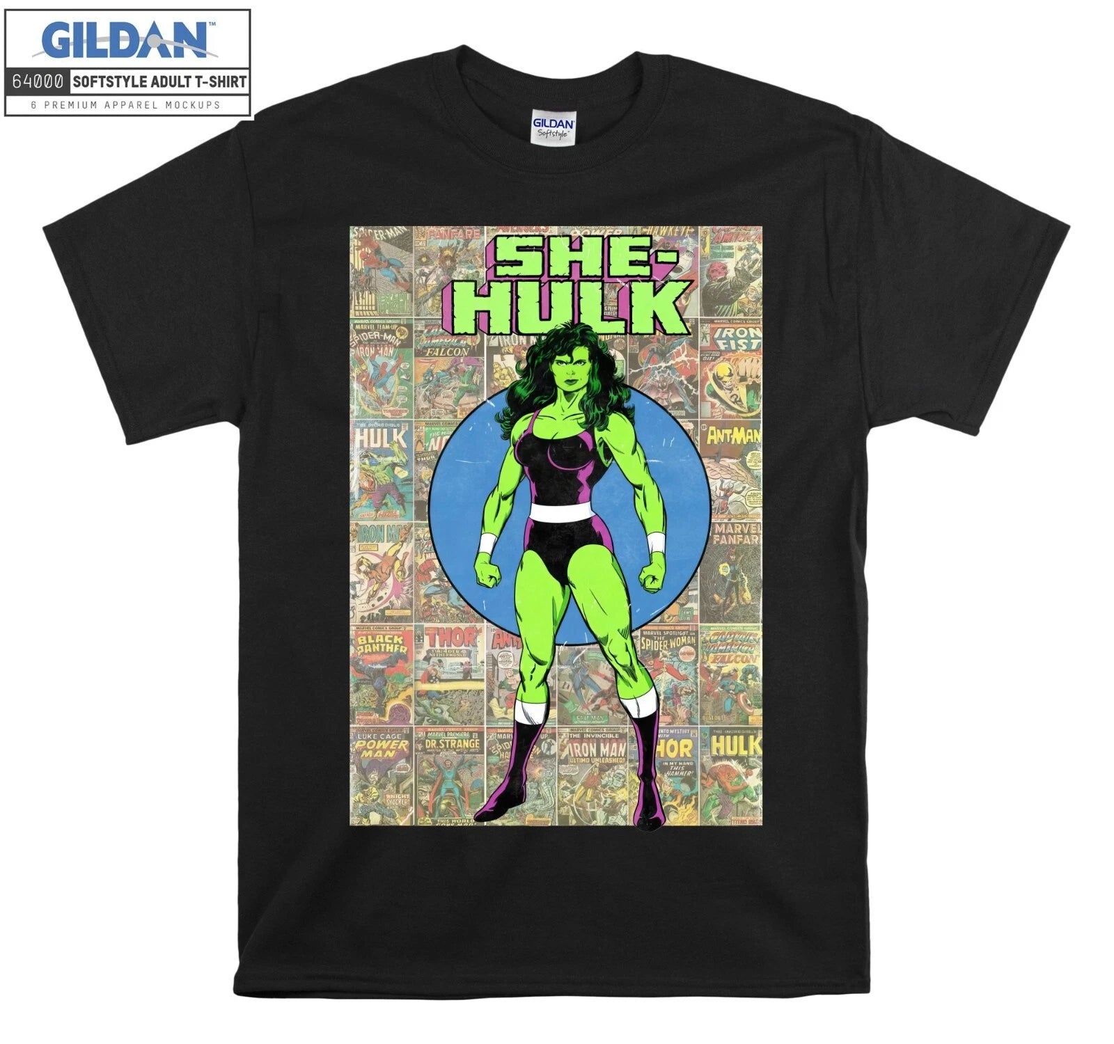 Famous Super Hero Vintage She-hulk Hoodie Tshirt Men Women Unisex Ab147