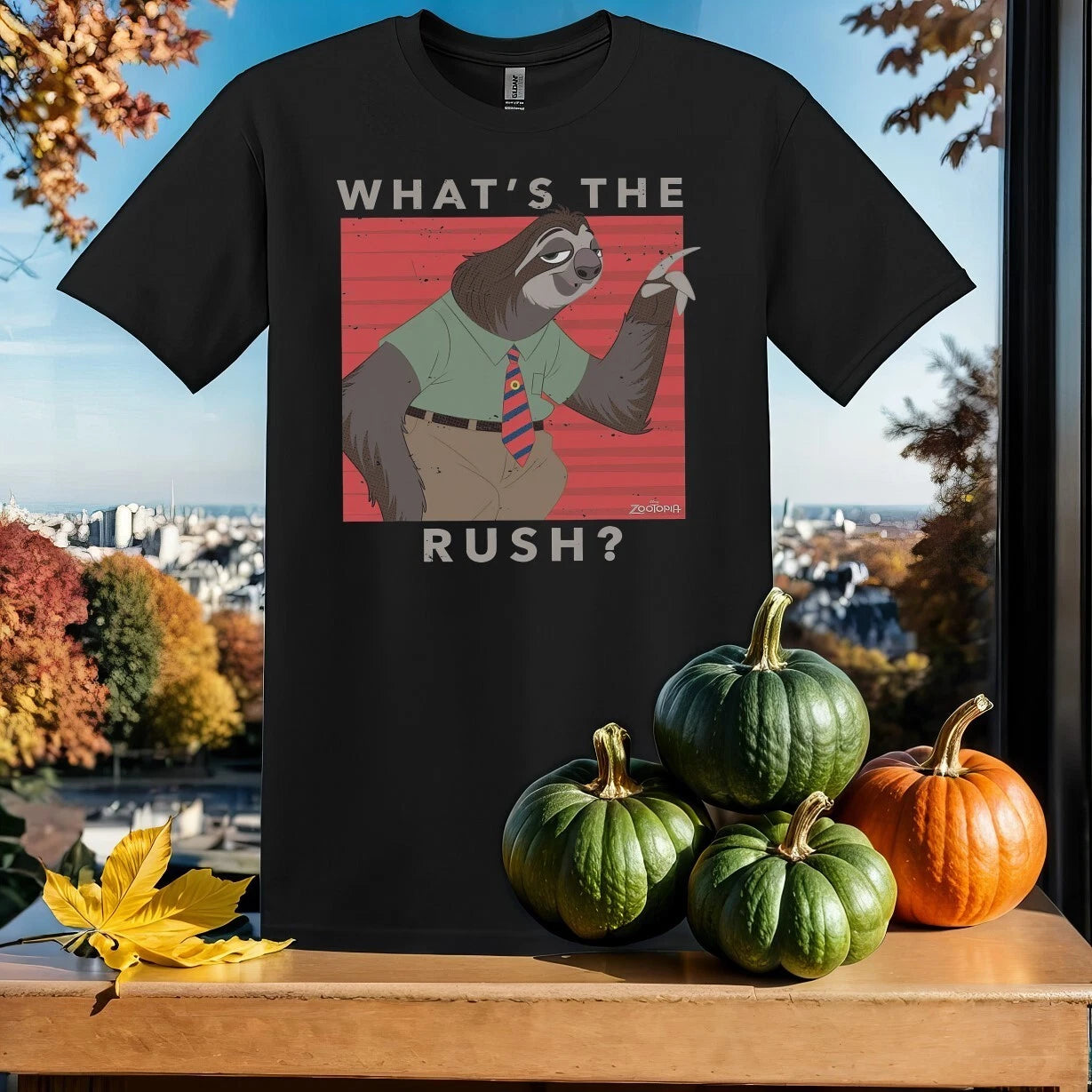 Funny Disney Zootopia Flash Whats T-shirt T Shirt Men Women Unisex Tshirt Sy441