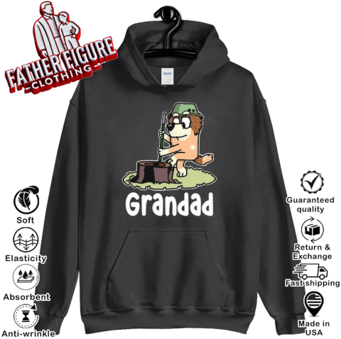 Bluey Soldier Grandad Hoodie
