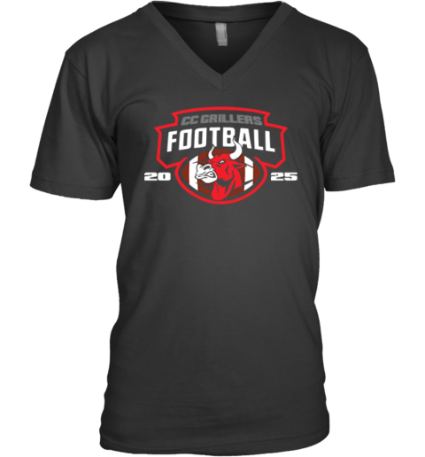 Cc Grillers Football 2025 V Neck T Shirt