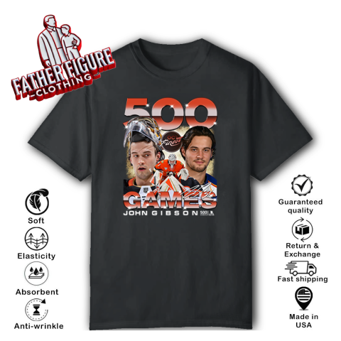Anaheim Ducks John Gibson 500 Games T Shirt