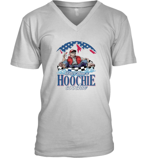 Donald Trump Summertime Hotter Than A Hoochie Coochie V Neck T Shirt