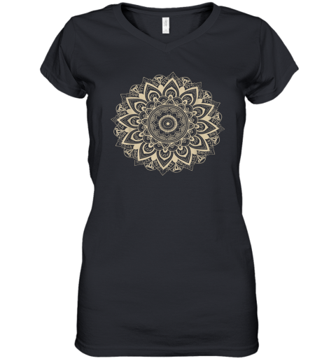 Classic Mandala Style 86 47 Subtle Anti Trump Resist 8647 Women039S V Neck T Shirt