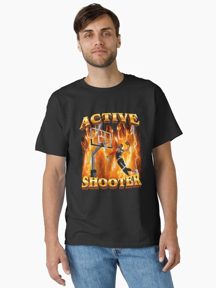 Active Shooter Classic T-shirt | Trendy Graphic Tee | Casual Unisex T-shirt