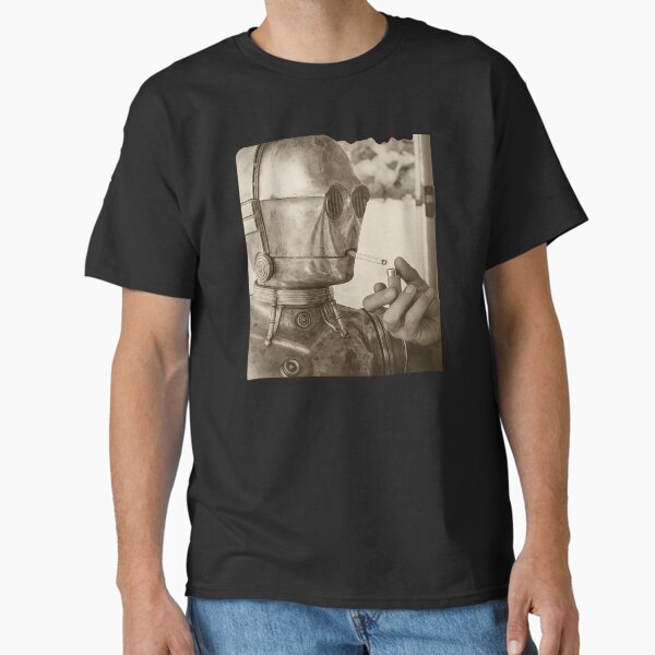 C-3PO smoking a cigarette Classic T-Shirt for Sale by Jimmyutherford