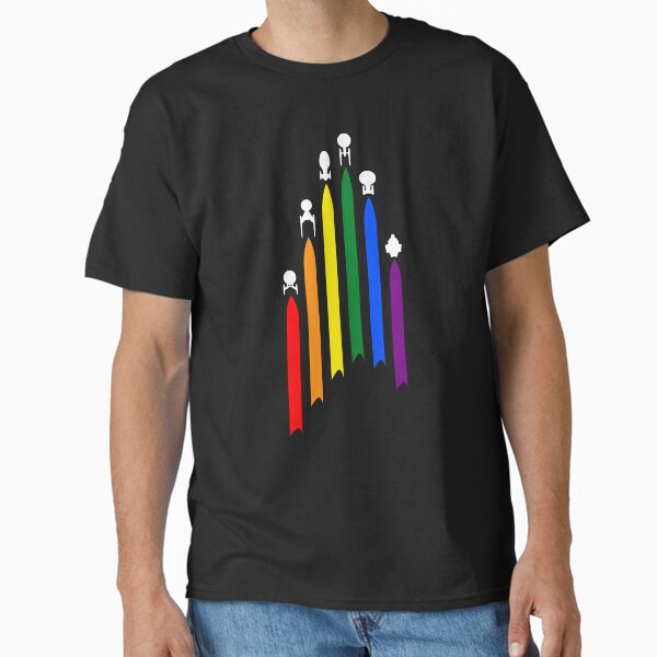 Flying ship gay-pride treks fans Classic T-Shirt for Sale by Machikoiche138