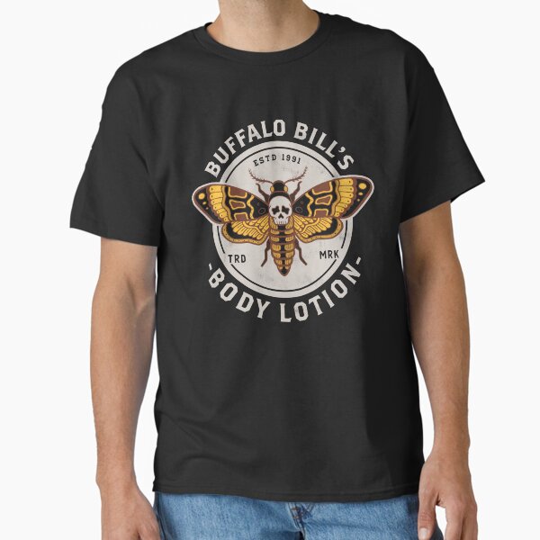 Buffalo Bill's Body Lotion - Death's Head Moth - Horror - Distressed Vintage Design Classic T-Shirt for Sale by Nemons