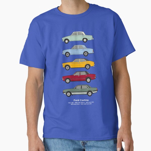 Ford Cortina Classic Car Collection Classic T-Shirt for Sale by RJWautographics