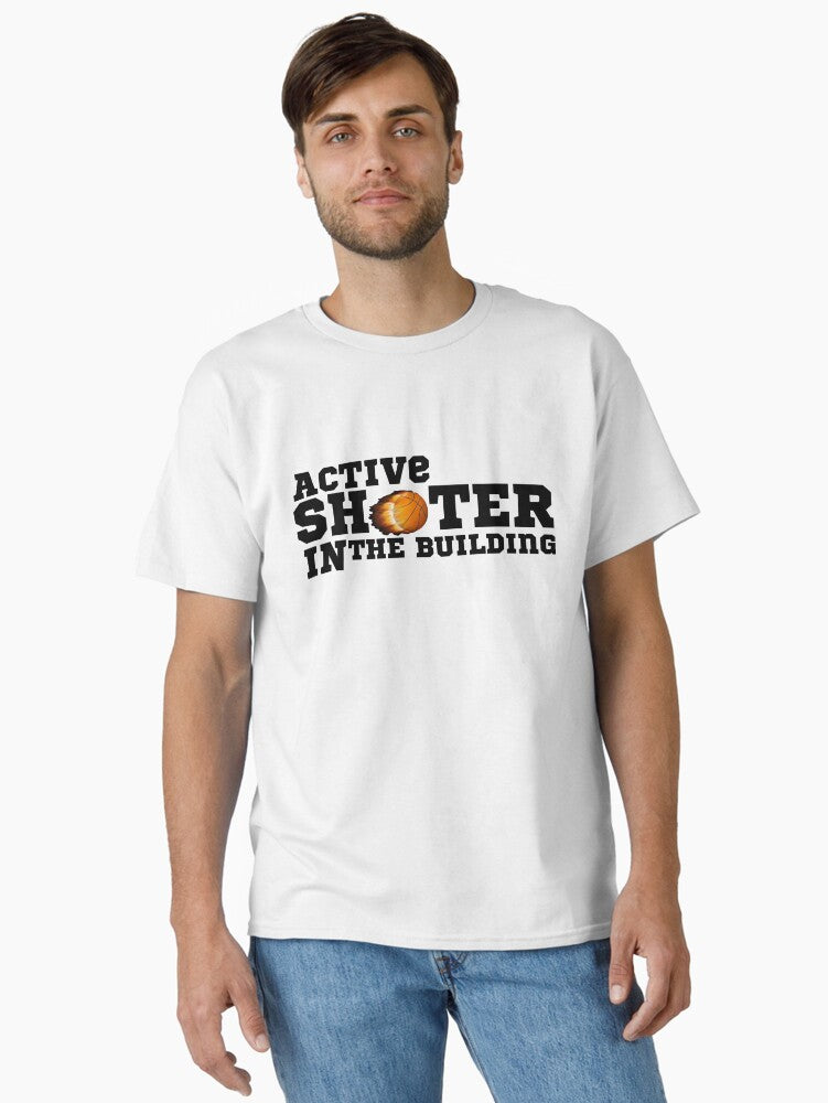 Active Shooter Basketball Classic T-shirt | Trendy Graphic Tee | Casual Unisex T-shirt