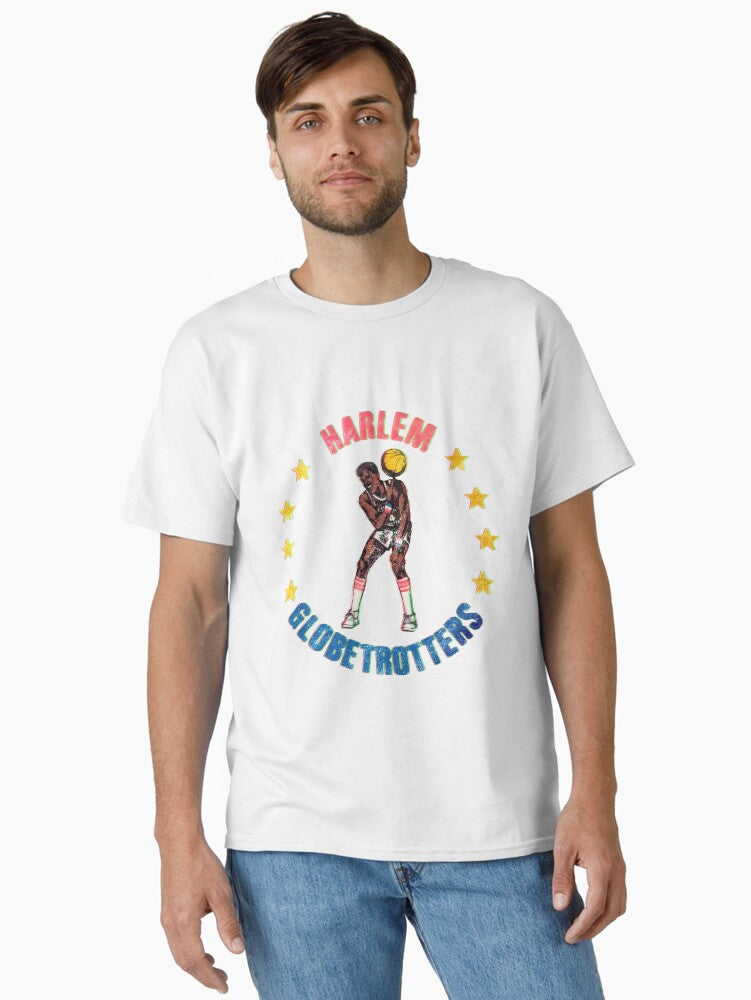 1970s Vintage Distressed Harlem Globetrotters Retro Tee Harlem Globetrotters Retro T-shirt Basketball T-shirt Retro Basketball Classic T-shirt | Trendy Graphic Tee | Casual Unisex T-shirt
