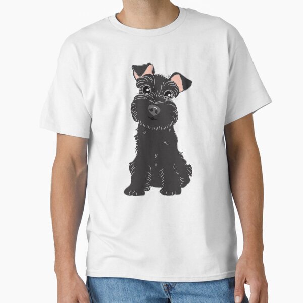 Love Black Miniature Schnauzer Classic T-Shirt for Sale by Lulupainting