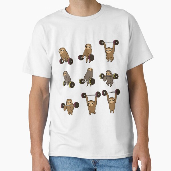 LIFTING SLOTHS Classic T-Shirt for Sale by Huebucket