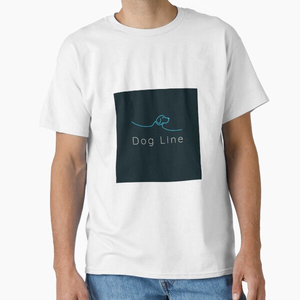 dog line Classic T-Shirt by YOUDKAIR
