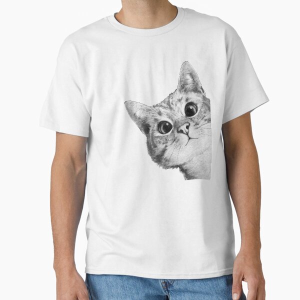 sneaky cat Classic T-Shirt for Sale by lauragraves
