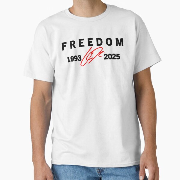 Freedom Red Signature 1993-2025 Charlie Kirk Tribute Classic T-Shirt for Sale by JeyVel