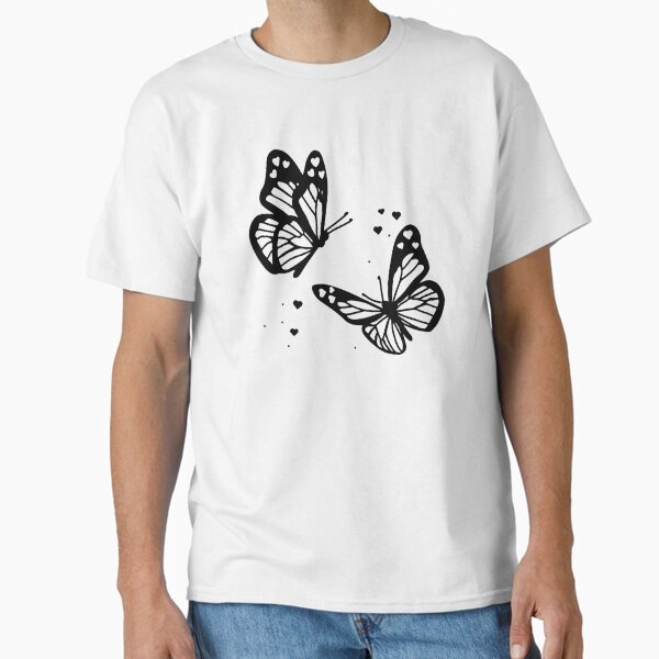 hearted butterflies  Classic T-Shirt for Sale by pnkrose