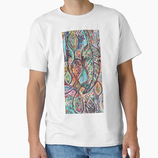 Abstract Bohemian feather Classic T-Shirt for Sale by Aquarial143