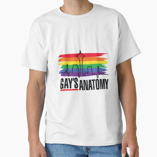 Gay's anatomy logo (Heartbeat skyline) Classic T-Shirt for Sale by RainbowCraft
