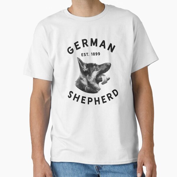 Vintage German Shepherd Dog Lover GSD 1899 Tongues Out Novelty Classic T-Shirt for Sale by ripsydesigns