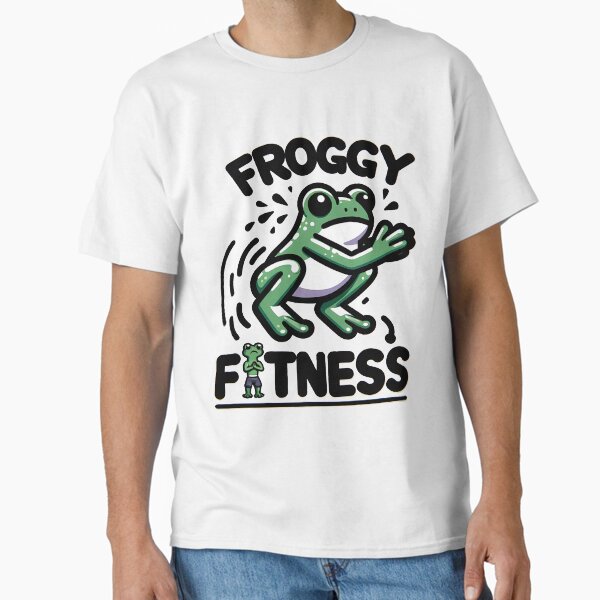 Hop Into Health: Froggy Fitness Fun Classic T-Shirt for Sale by Purrformance