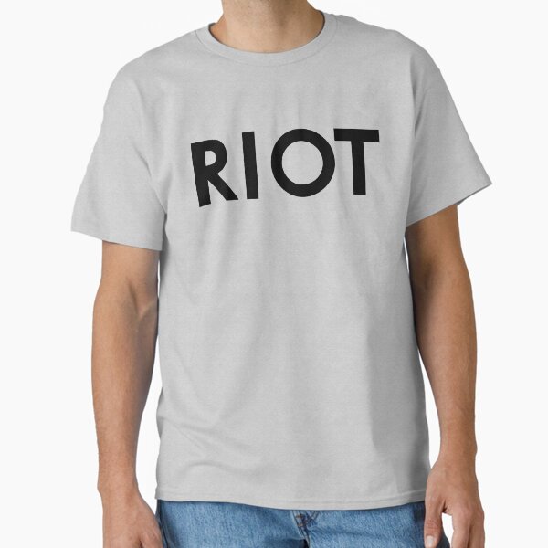 Mac's RIOT Shirt - Always Sunny (Black Lettering) Classic T-Shirt for Sale by MonkeysMouth