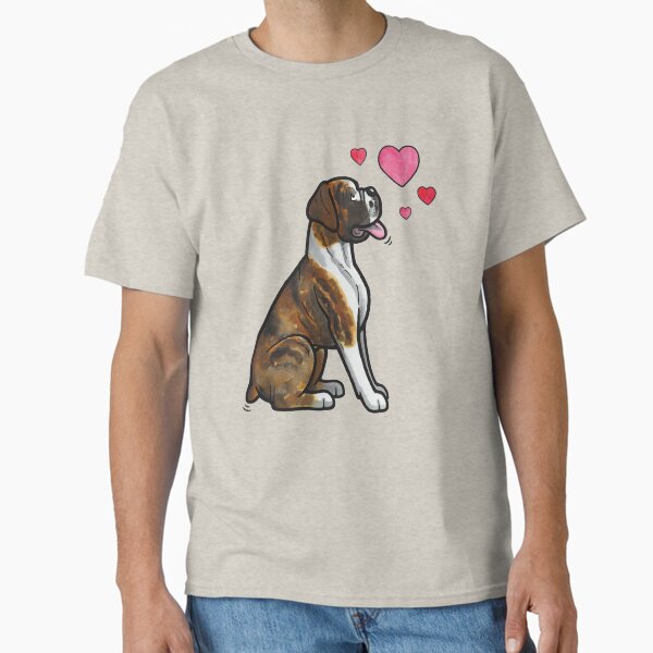 Boxer love (brindle) Classic T-Shirt for Sale by animalartbyjess